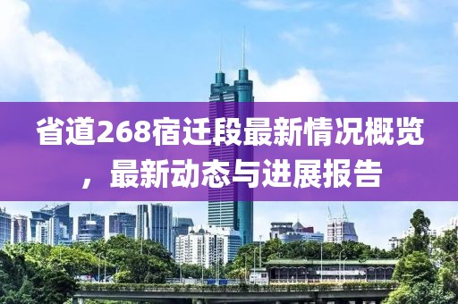 省道268宿迁段最新情况概览，最新动态与进展报告