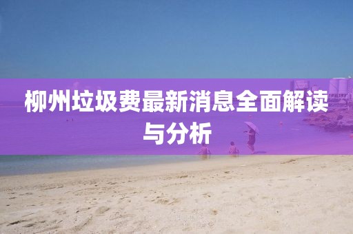 柳州垃圾费最新消息全面解读与分析