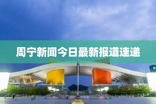 周宁新闻今日最新报道速递