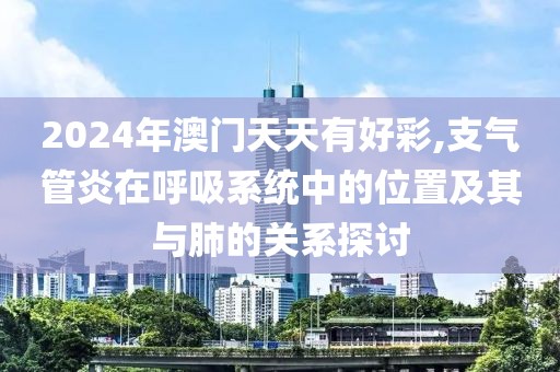 2024年澳门天天有好彩,支气管炎在呼吸系统中的位置及其与肺的关系探讨