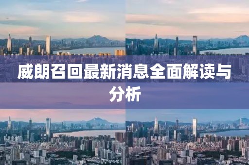 威朗召回最新消息全面解读与分析