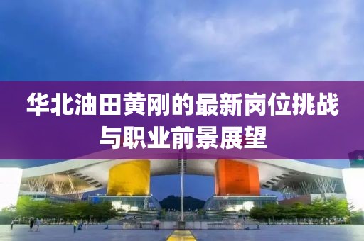 华北油田黄刚的最新岗位挑战与职业前景展望