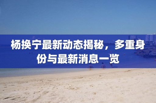杨换宁最新动态揭秘，多重身份与最新消息一览