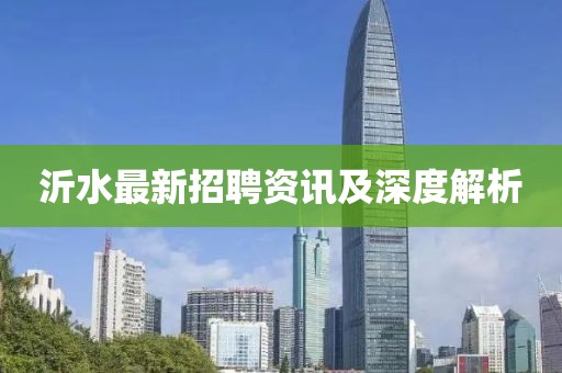 沂水最新招聘资讯及深度解析