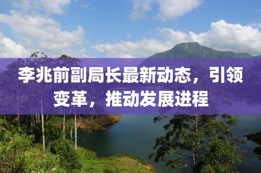李兆前副局长最新动态，引领变革，推动发展进程