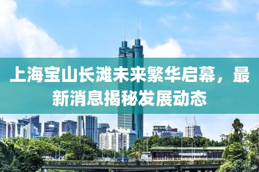 上海宝山长滩未来繁华启幕，最新消息揭秘发展动态