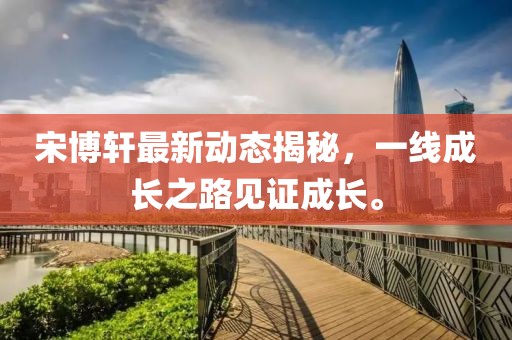 宋博轩最新动态揭秘，一线成长之路见证成长。