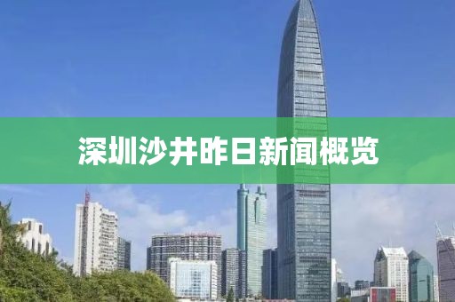 深圳沙井昨日新闻概览