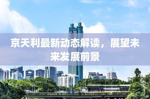 京天利最新动态解读，展望未来发展前景
