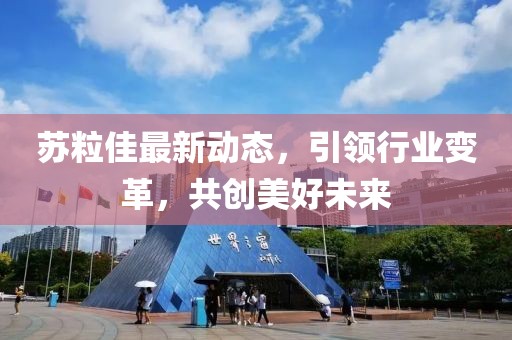 苏粒佳最新动态，引领行业变革，共创美好未来