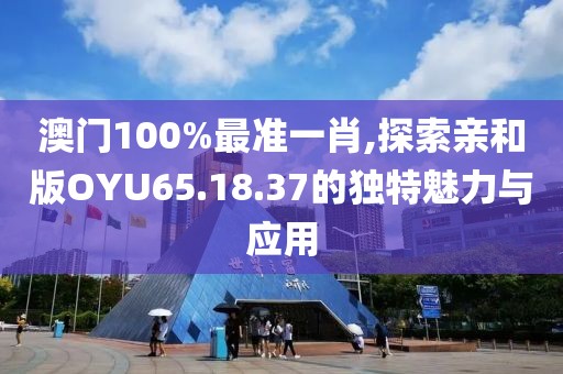 澳门100%最准一肖,探索亲和版OYU65.18.37的独特魅力与应用