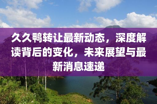 久久鸭转让最新动态，深度解读背后的变化，未来展望与最新消息速递