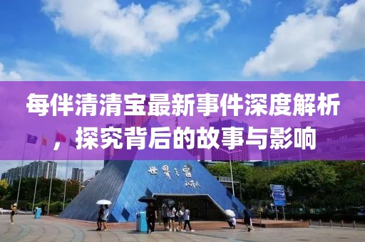 每伴清清宝最新事件深度解析，探究背后的故事与影响