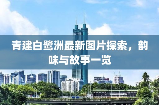 青建白鹭洲最新图片探索，韵味与故事一览