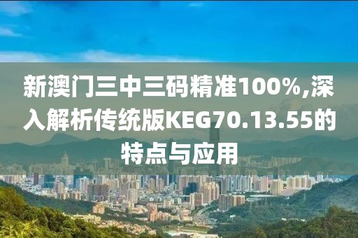 新澳门三中三码精准100%,深入解析传统版KEG70.13.55的特点与应用