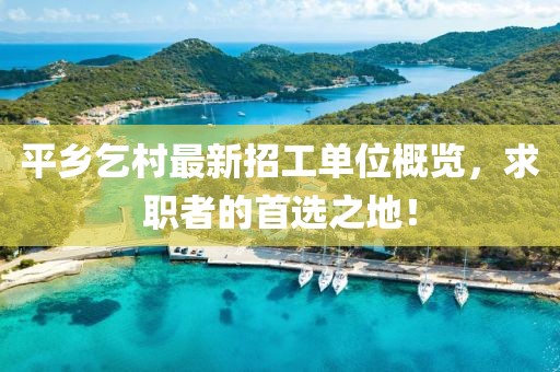 平乡乞村最新招工单位概览，求职者的首选之地！