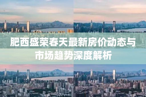 肥西盛荣春天最新房价动态与市场趋势深度解析