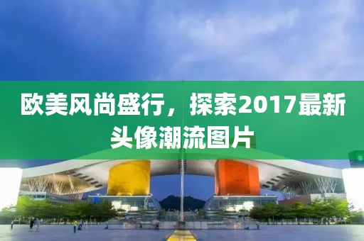 欧美风尚盛行，探索2017最新头像潮流图片