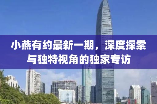小燕有约最新一期，深度探索与独特视角的独家专访
