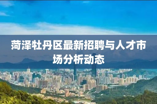 菏泽牡丹区最新招聘与人才市场分析动态
