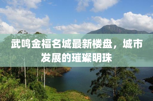 武鸣金福名城最新楼盘，城市发展的璀璨明珠