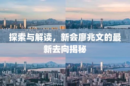 探索与解读，新会廖兆文的最新去向揭秘