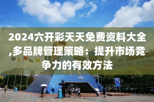 2024六开彩天天免费资料大全,多品牌管理策略：提升市场竞争力的有效方法