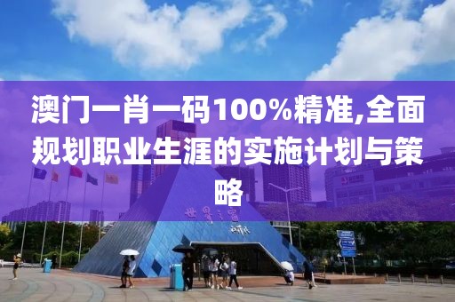 澳门一肖一码100%精准,全面规划职业生涯的实施计划与策略