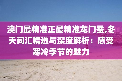 澳门最精准正最精准龙门蚕,冬天词汇精选与深度解析：感受寒冷季节的魅力