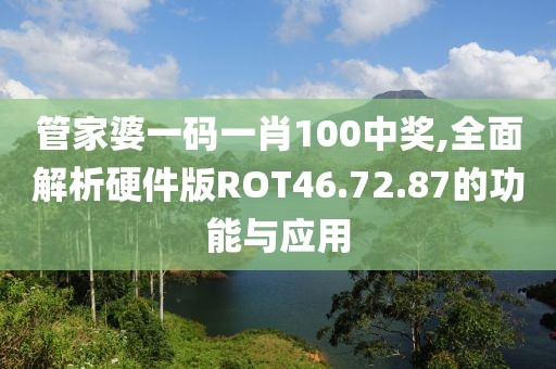 管家婆一码一肖100中奖,全面解析硬件版ROT46.72.87的功能与应用
