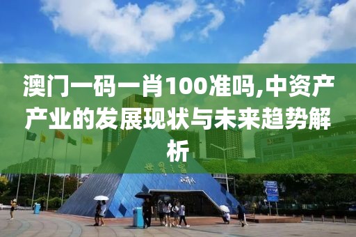 澳门一码一肖100准吗,中资产产业的发展现状与未来趋势解析