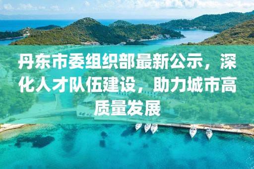 丹东市委组织部最新公示，深化人才队伍建设，助力城市高质量发展
