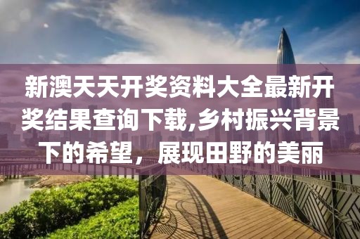 新澳天天开奖资料大全最新开奖结果查询下载,乡村振兴背景下的希望，展现田野的美丽