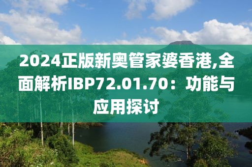 2024正版新奥管家婆香港,全面解析IBP72.01.70：功能与应用探讨