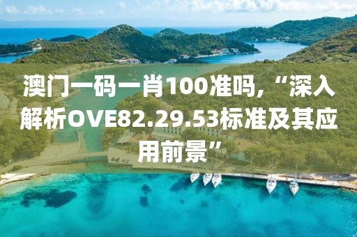 澳门一码一肖100准吗,“深入解析OVE82.29.53标准及其应用前景”