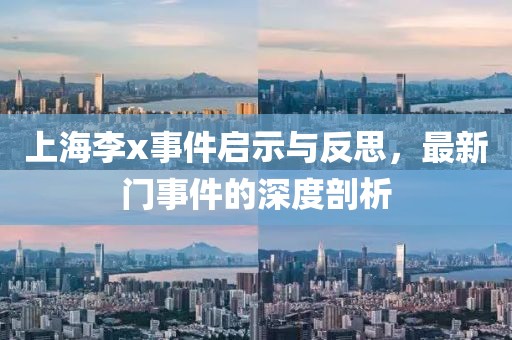 上海李x事件启示与反思，最新门事件的深度剖析