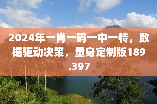 2024年一肖一码一中一特，数据驱动决策，量身定制版189.397