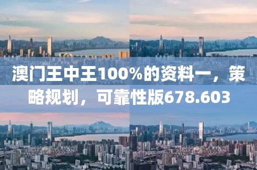 澳门王中王100%的资料一，策略规划，可靠性版678.603