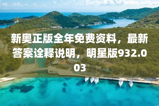 新奥正版全年免费资料，最新答案诠释说明，明星版932.003