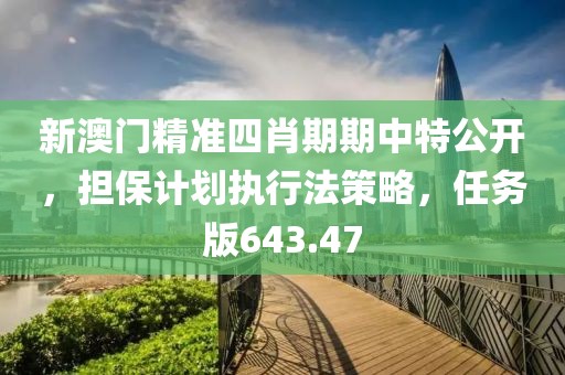 新澳门精准四肖期期中特公开，担保计划执行法策略，任务版643.47