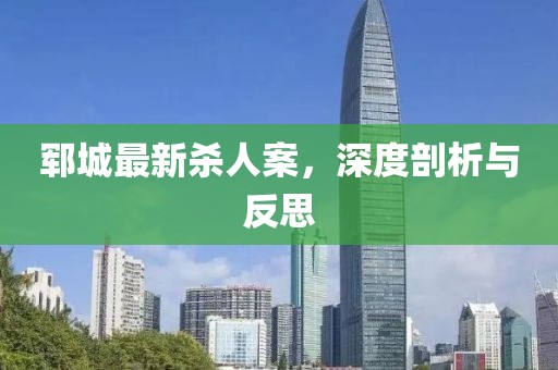 郓城最新杀人案，深度剖析与反思