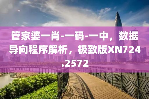 管家婆一肖-一码-一中，数据导向程序解析，极致版XN724.2572