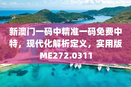 新澳门一码中精准一码免费中特，现代化解析定义，实用版ME272.0311