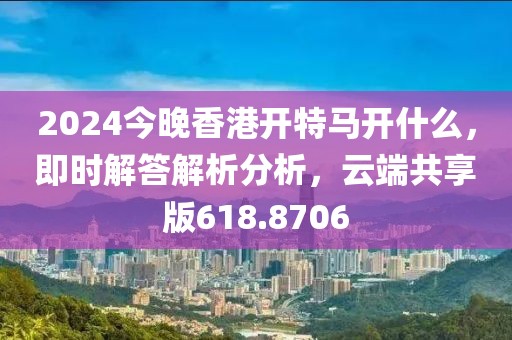2024今晚香港开特马开什么，即时解答解析分析，云端共享版618.8706