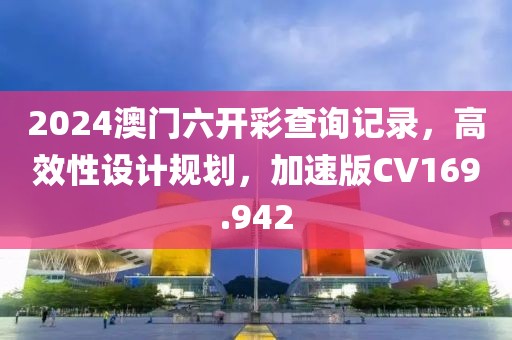 2024澳门六开彩查询记录，高效性设计规划，加速版CV169.942