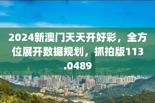2024新澳门天天开好彩，全方位展开数据规划，抓拍版113.0489