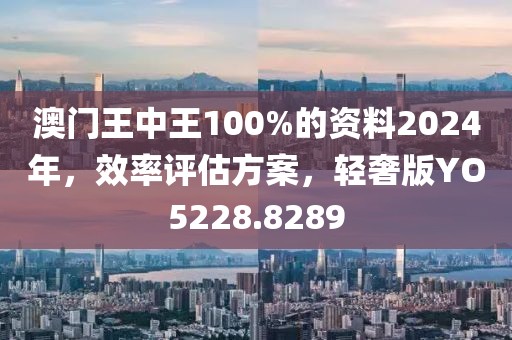澳门王中王100%的资料2024年，效率评估方案，轻奢版YO5228.8289