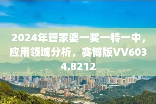 2024年管家婆一奖一特一中，应用领域分析，赛博版VV6034.8212