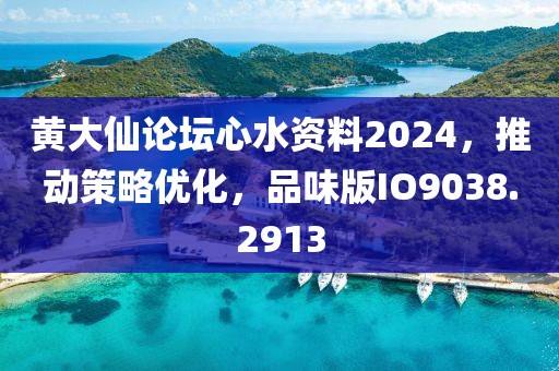 黄大仙论坛心水资料2024，推动策略优化，品味版IO9038.2913