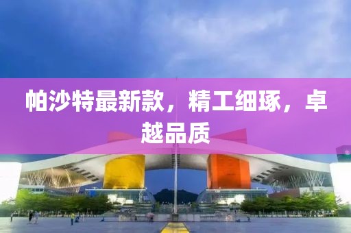 帕沙特最新款，精工细琢，卓越品质